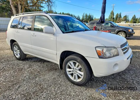 2006 Toyota Highlander Hybrid Base z USA, uszkodzony, nr VIN JTEDW21A660003590